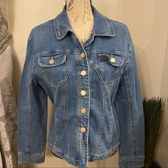 Dress Barn Jackets & Coats Dress Barn Jean Jacket Size Large Poshmark